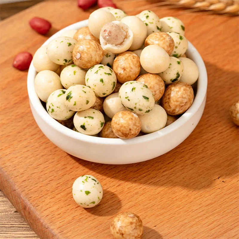 500g 6 mixed wine and vegetables fried colorful fish skin peanuts nut kernel snacks