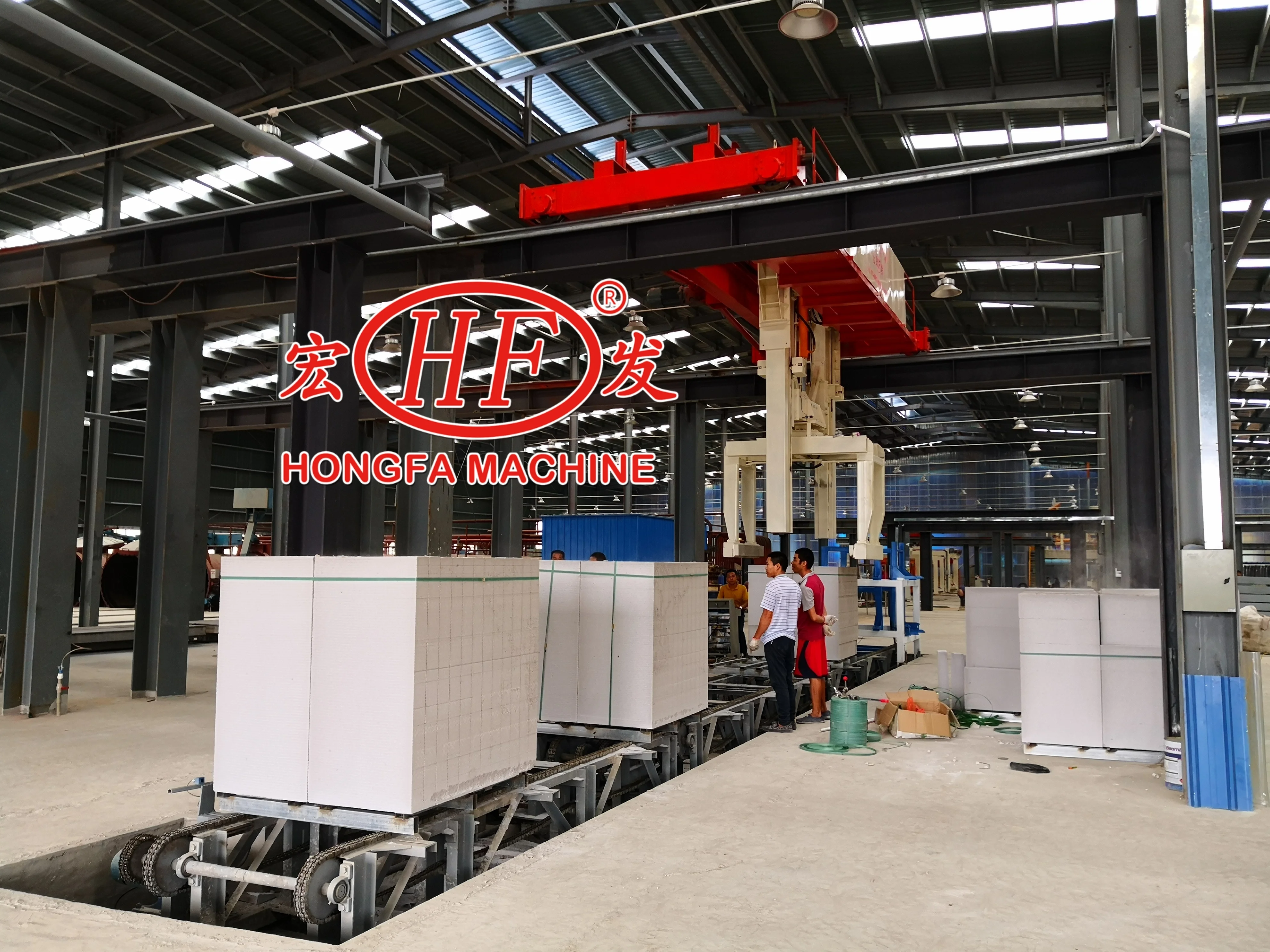 Hf автоклавное газобетонное оборудование для производства блоков Aac