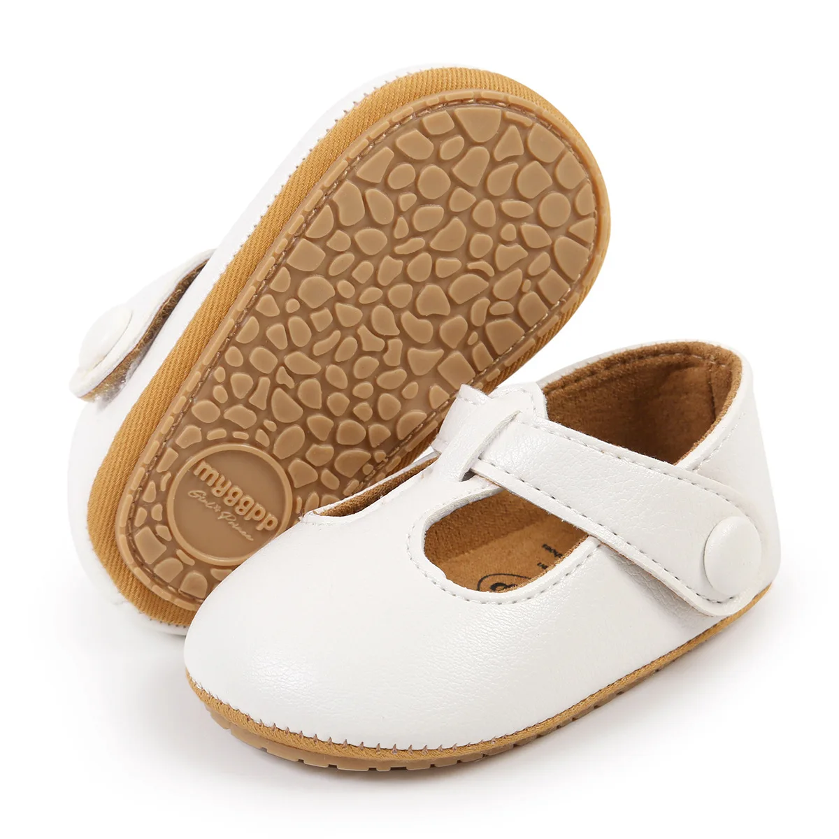 2024 New Fashion Baby Casual Shoes Infant Toddler Princess Non-slip Rubber Soft-Sole Flat PU First Walker Newborn