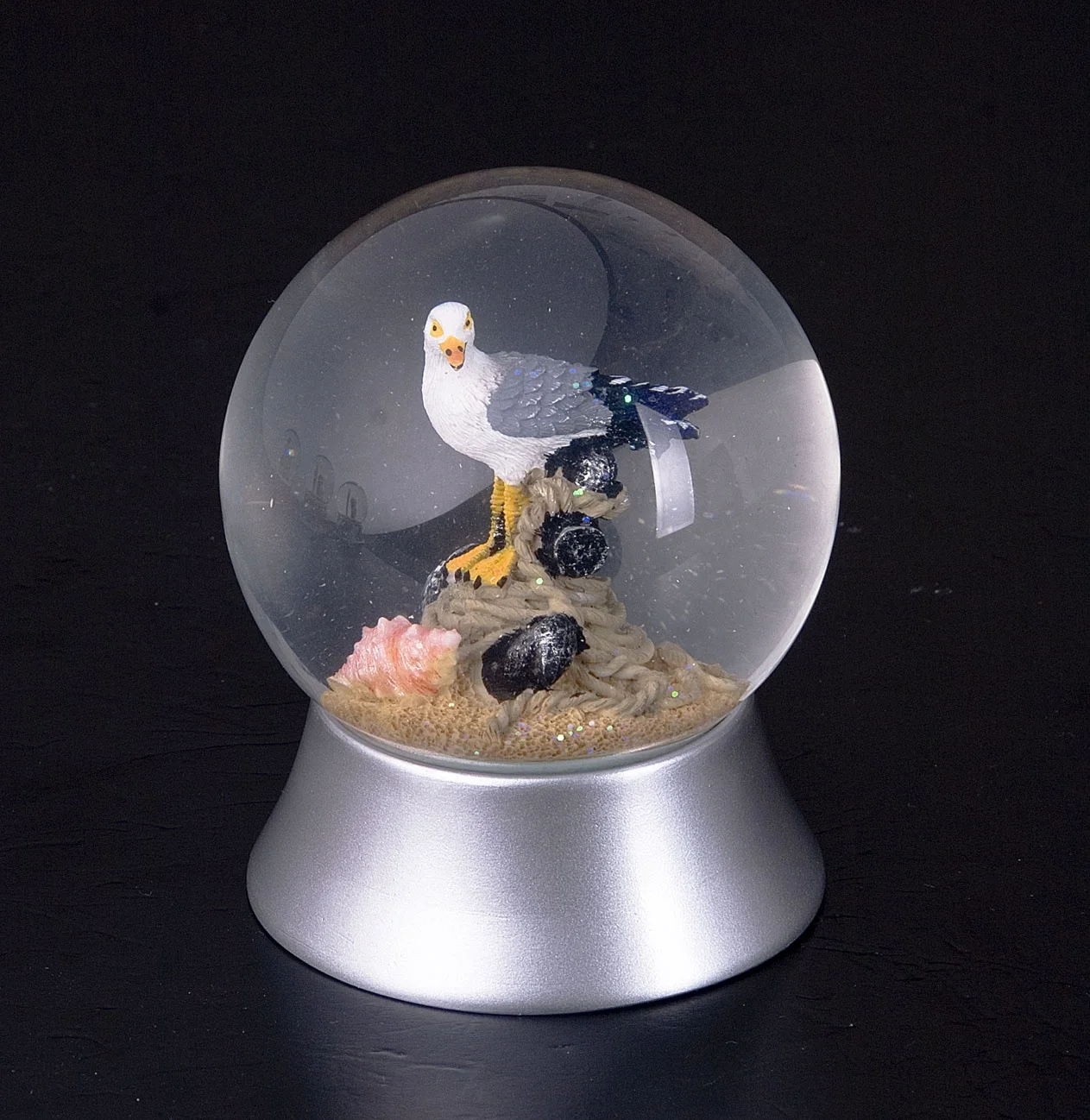 100 MM diameter Cheap Custom Unique Made Chile Resin Gift Souvenir City Mini Crystal for Snow Globe