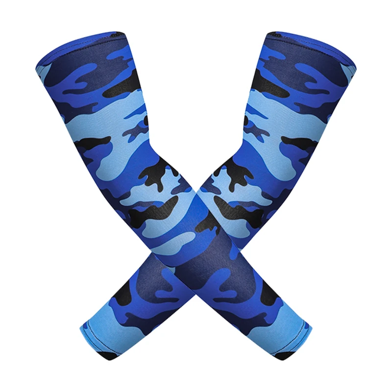 Cycling Camo Arm Sleeves Quick Dry Compression Sleeve UV Protection Breathable Basketball Running Sleeves Arm Protective