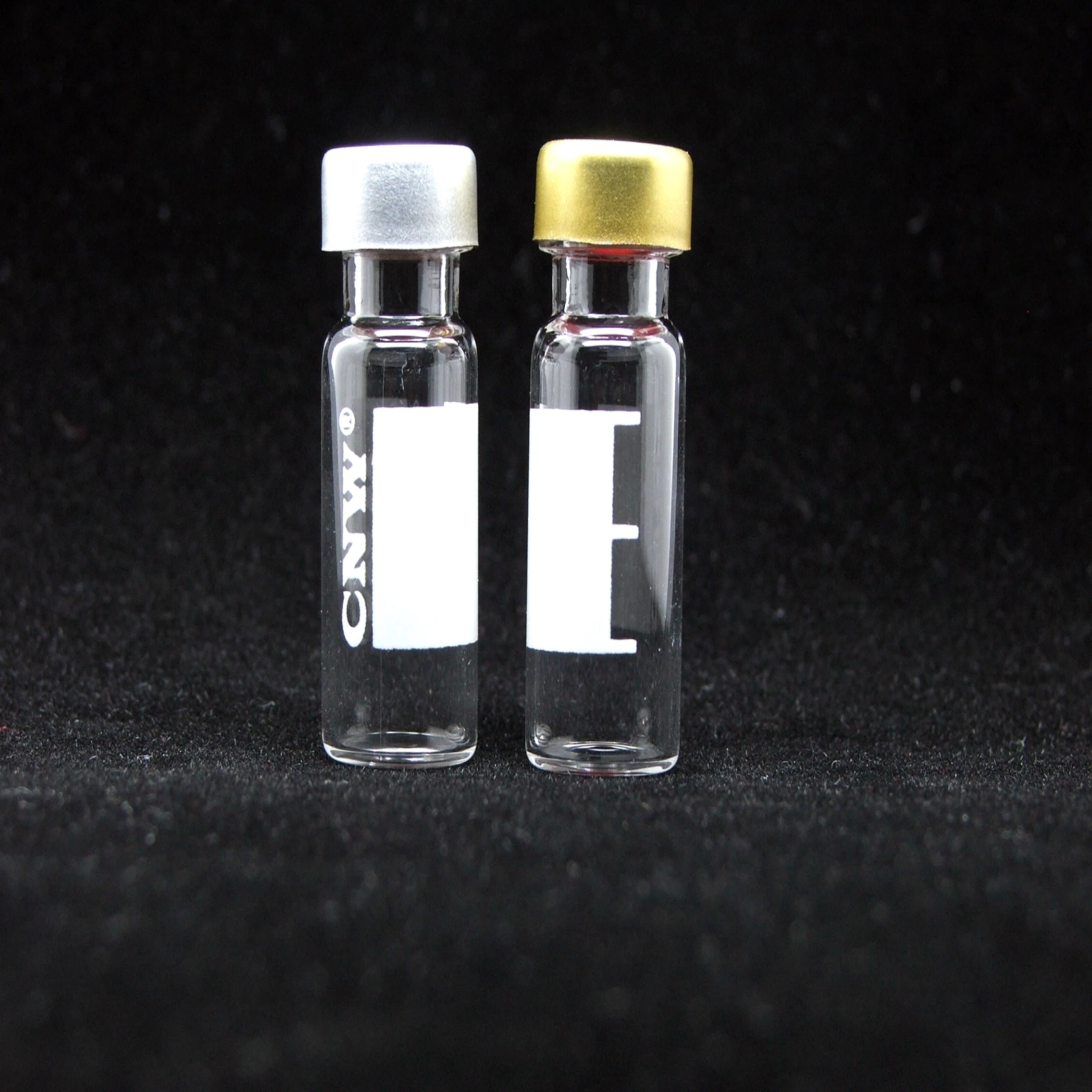 1.5/2ml HPLC Crimp Neck Borosilicate Glass Vial with 11mm Aluminum Cap PTFE Silicone Septa