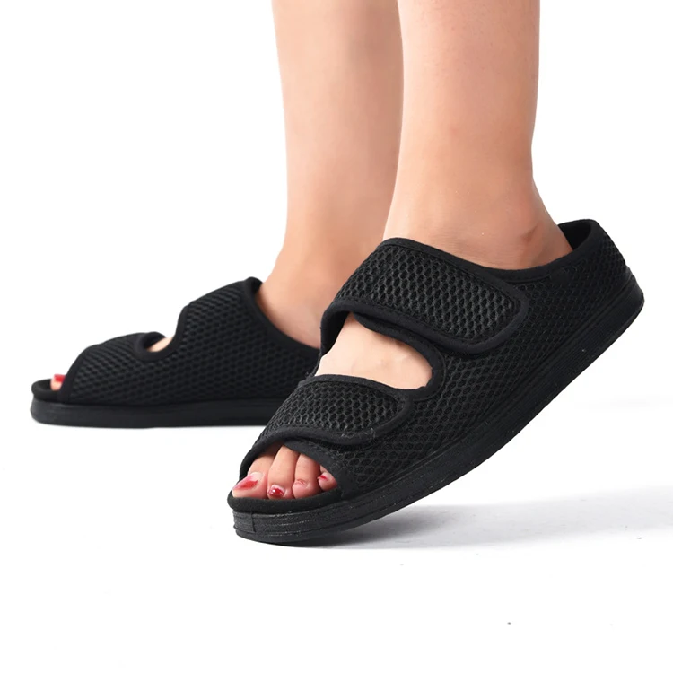 Wholesale Summer Comfy Adjustable Orthopedic Slides Sandals Unisex Diabetic Medical Slippers Shoes for Women Nurse