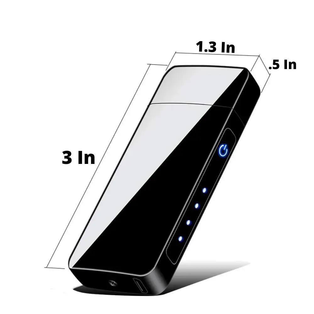 Usb Charging Plasma Arc Encendedor Rechargeable Usb Lighters Slim Electric Usb Lighter Keychain Liter for Smoking
