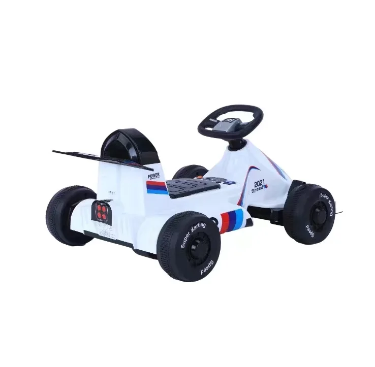 Newest Pedal Go Karts for kids 12V ride on car 390 Dual drive battery powered electric go kart pedal cars for kids
