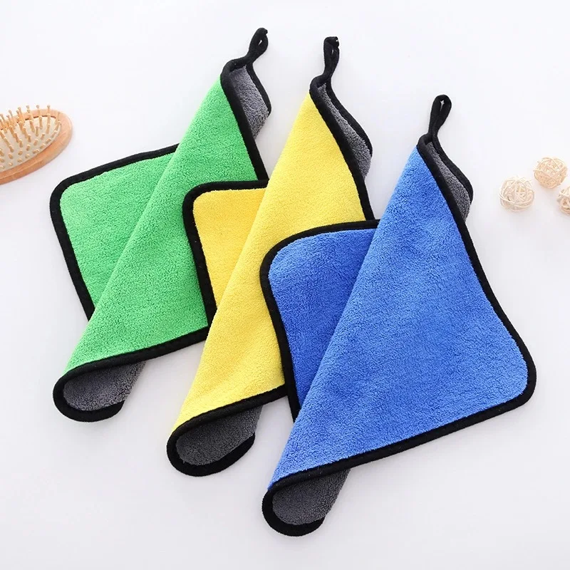 500GSM  30*30cm Microfiber Car seat Detailing Towel