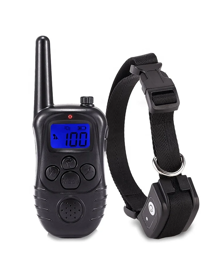 
dog shock collar remote pet training collars with 3 correction training modes shock,vibration,beep,rechargeable e-collar 