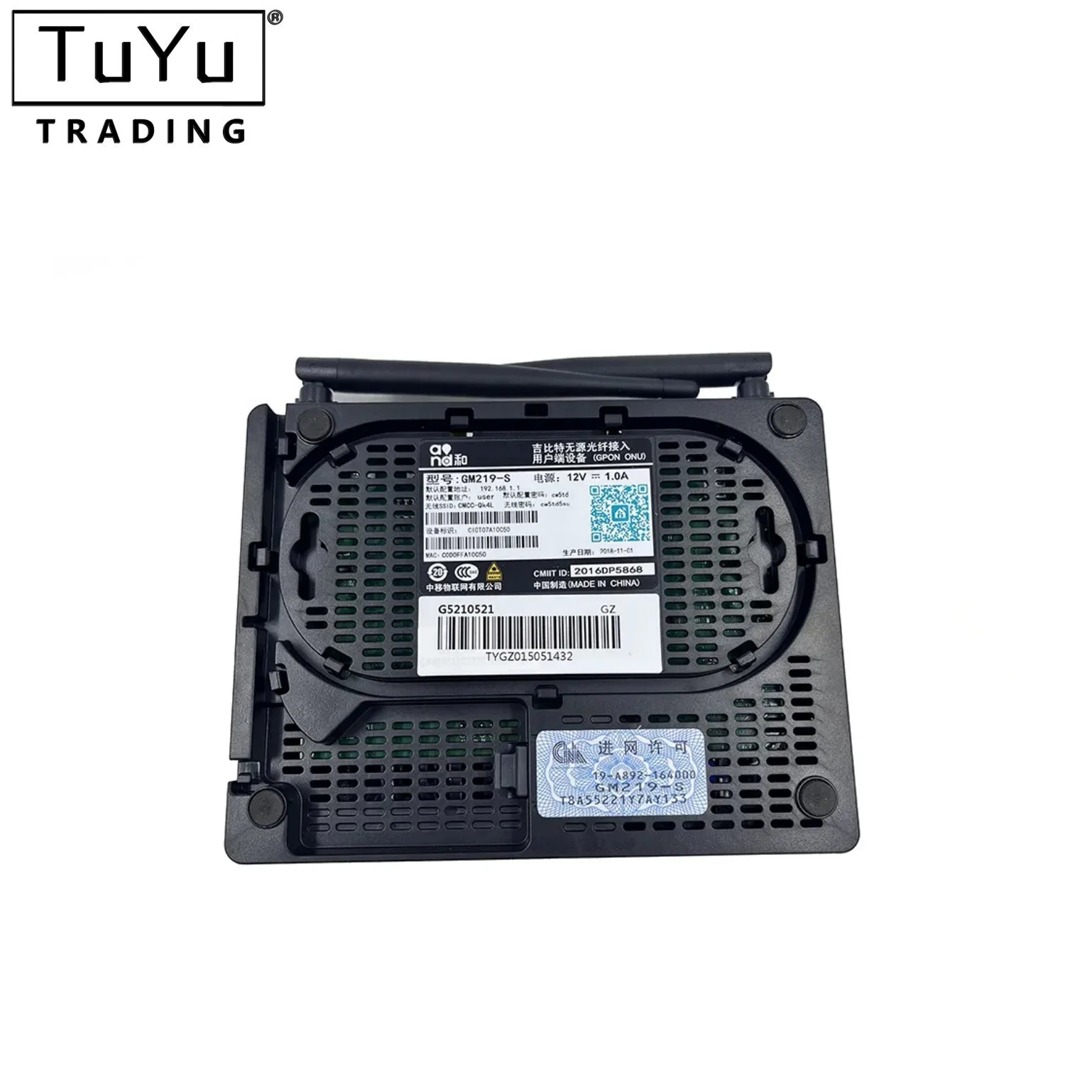 Factory  Price Used GM219-S  Wholesale XPON GPON EPON ONU ONT 1GE 3FE 1TEL 1USB 2.4G Single-Band WiFi FTTH English Firmware ONU