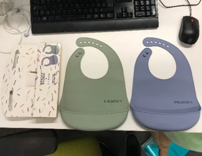Accept custom color and printing silicone baby bib waterproof BPA free baby bibs