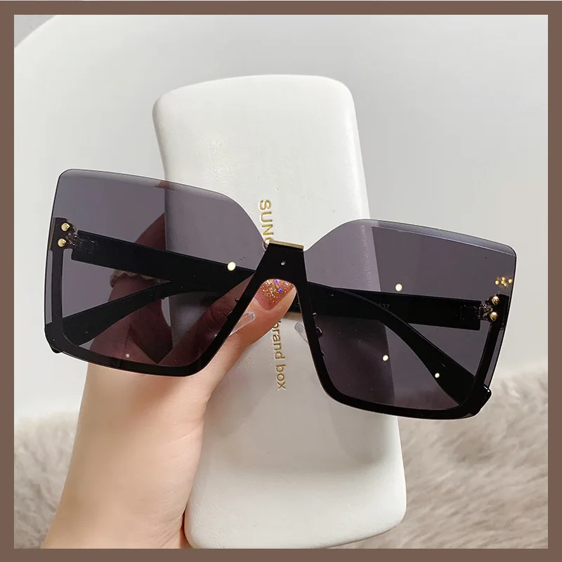 Sunway Eyewear New Fashion Half Rim Womens Sun Glasses for Ladies Customized Designer Oversized Lady Shades Women Sunglasses