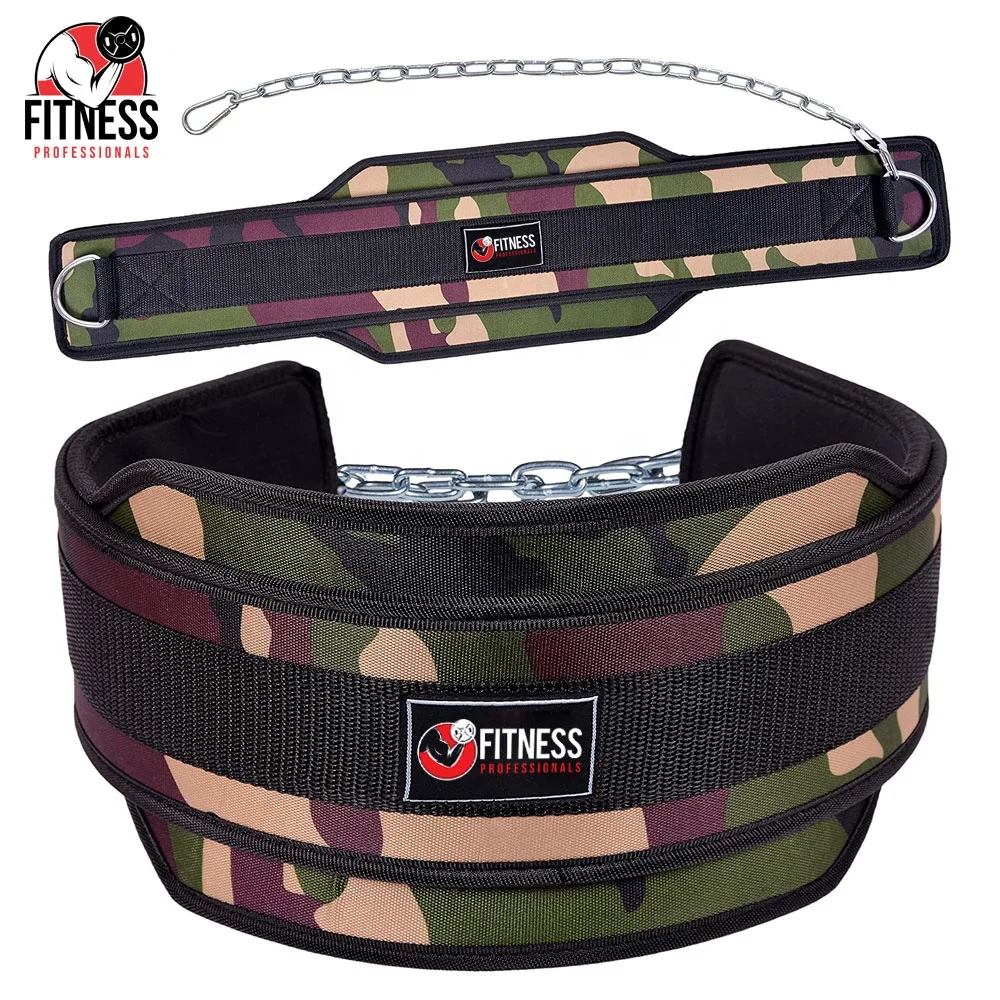 Камуфляж неопрена для поднятия тяжестей поясное отягощение/заказной дизайнерский кожаный поясное отягощение/тяжёлая атлетика поясное отягощение, гимнастический пояс FP-109