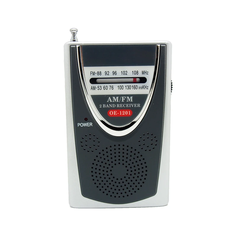 Pointer digital portable hand hold radio AM FM 2 bands batteries power mini pocket radio OE-1201