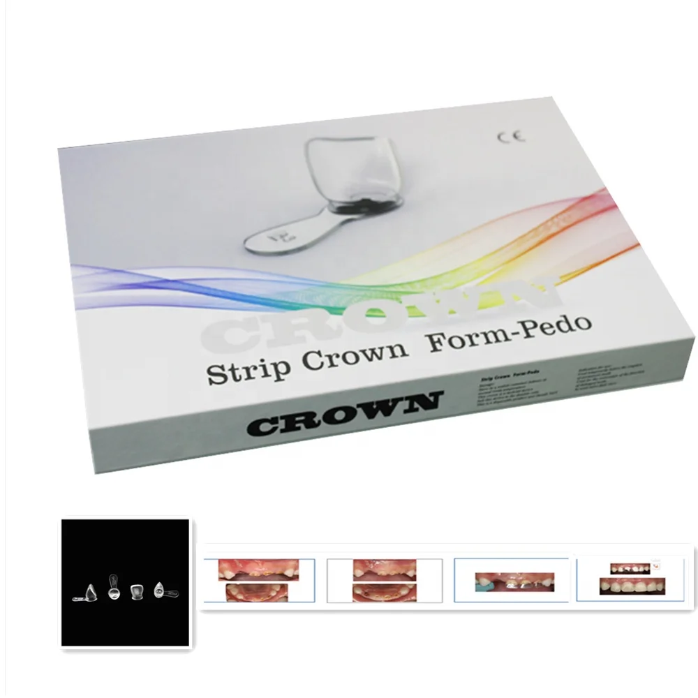 Полный медицинский лучшее качество Ортодонтическая полосы Корона Форма мировое время для детей прозрачный 120 шт