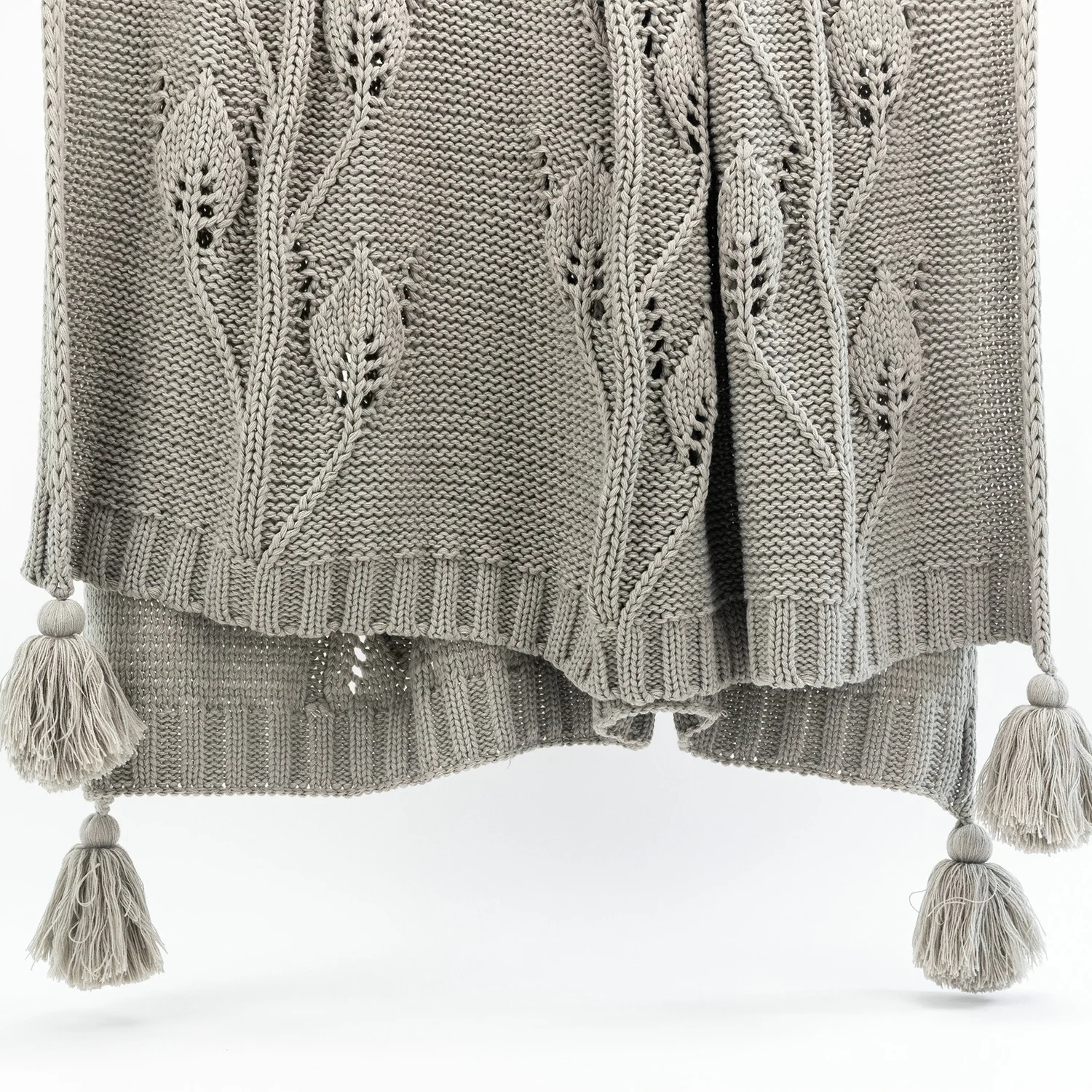 Nordic Home Travel Couch Sofa Car chunky Warmth Leaf braided Tweed Pineapple Artwork textured Tassel cable throw cover blanket