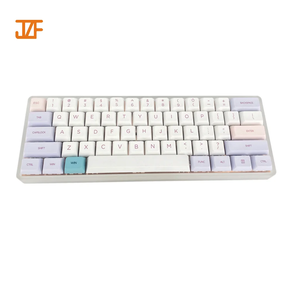 Gateron Red Brown Switch Mini Portable Macaron Typewriter Doubleshot Custom Wireless 60% Mechanical Gaming Keyboard