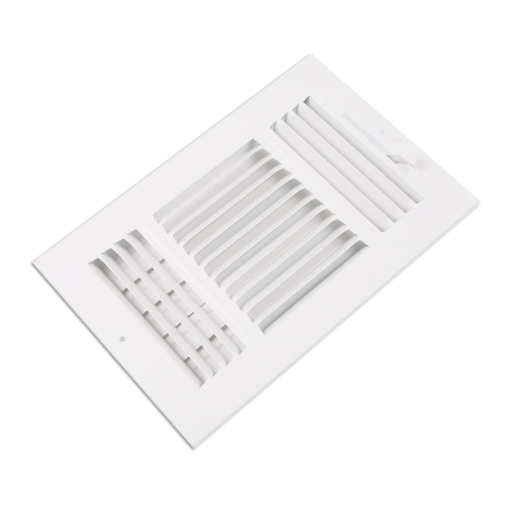 3 way SW exhaust air register ceiling air vent  & Diffuser - Flat Stamped Face - Register - Sidewall/Ceiling Grille Register