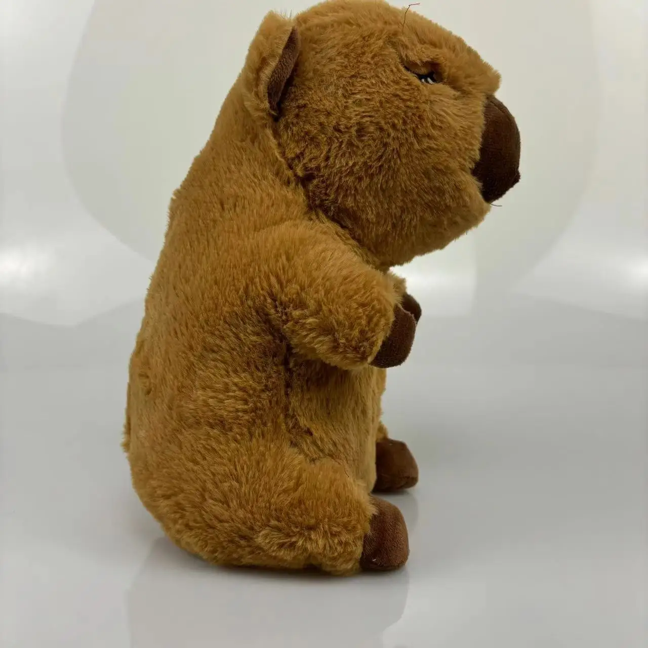 Explosive Off-The-Shelf Capybara Breathing Light Soothing Plush Toy Pink Brown Capybara Sleeping Comforter Doll Light Baby Toys