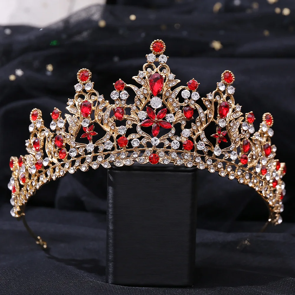 New High Quality Metal Rhinestone Inlaid Crown Wedding Dinner Party Bridal Accessories