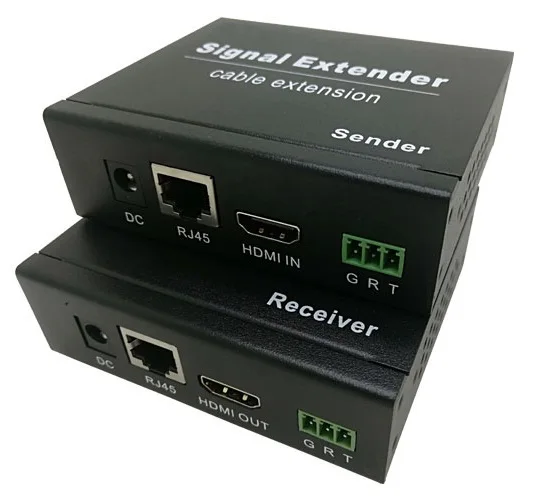
HDB-100DS2 Long Range HDMI Video Audio Transmitter Receiver Kit No Latency RS232 IR Control 100m 4K HDMI Extender Over Cat5e 