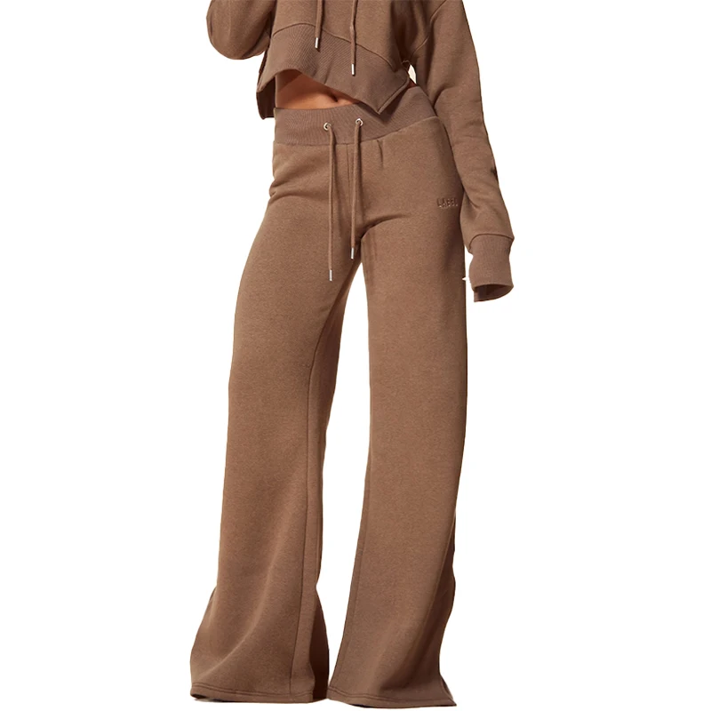 Lounge Sets Womens Clothing Waffle Jacket Straight Leg Tracksuit Pants