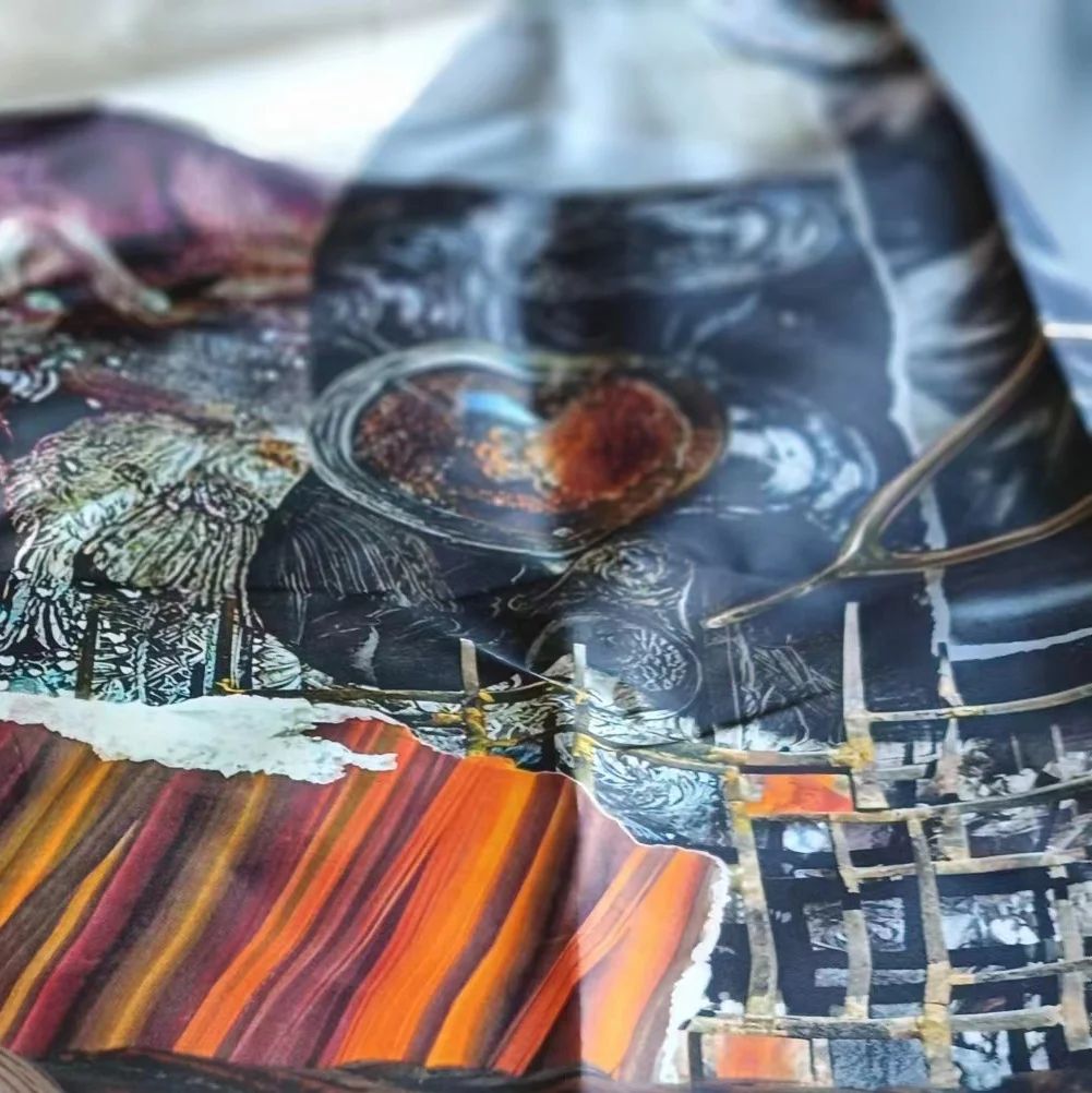 Silk Pongee Paj Fuji Light habotai Printing fabric digital printing scarves fabric