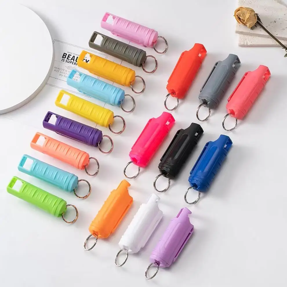 Оптовая продажа пластиковый спрей брелок аксессуары для женщин поставки самообороны