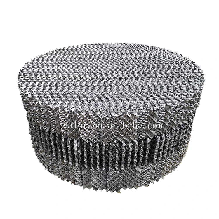 Заводская цена 304 316 металлическая перфорированная пластина гофрированная структурная упаковка для дистилляционной колонны