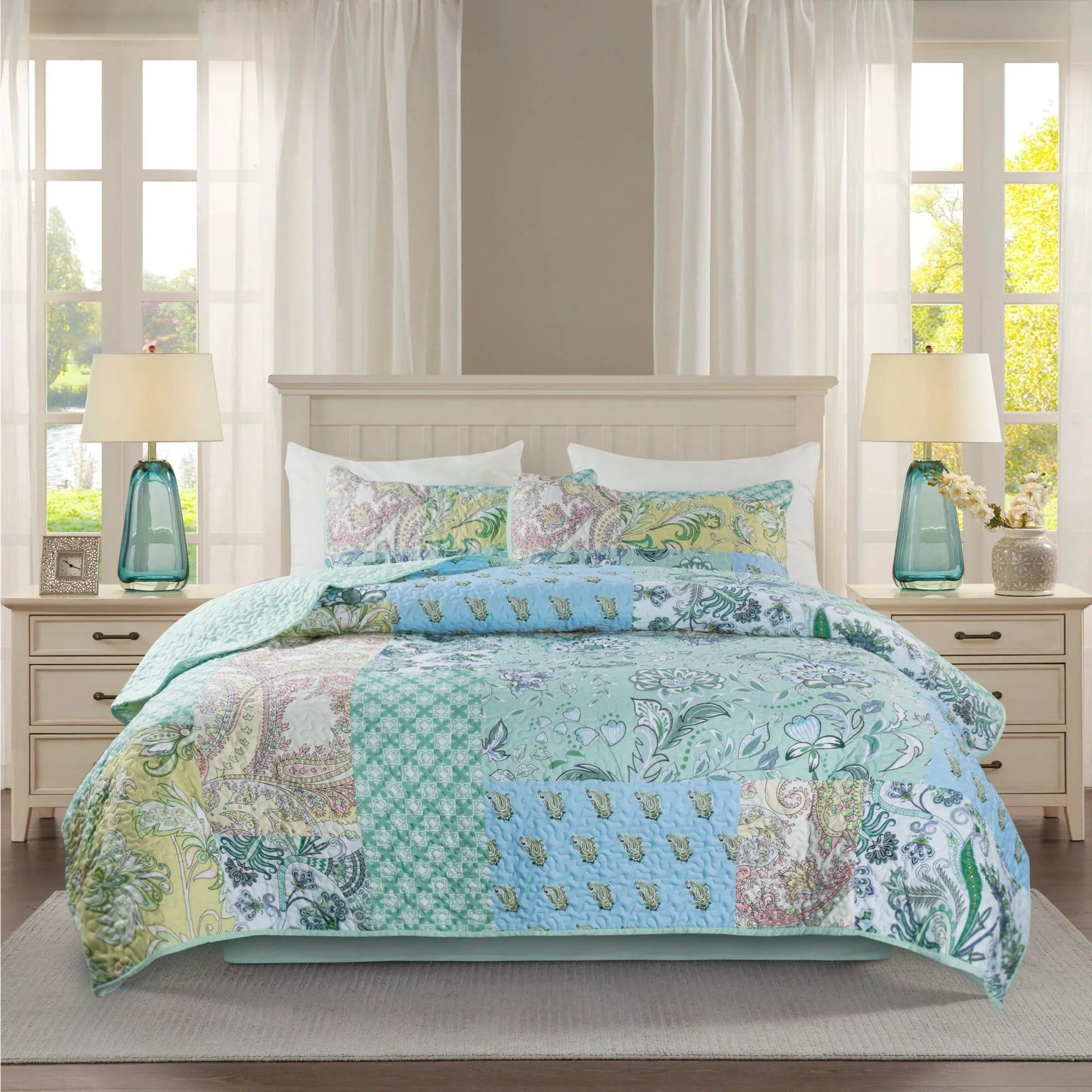 Luxury brand king comforter sets quilted quilts bedding bedspread set luxury twin queen king