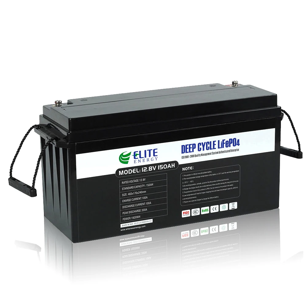 12V Li ion Solar Battery Pack 12V 100Ah 150Ah 200Ah Lithium ion Battery SLA Replacement LiFePO4 Battery with Bluetooth