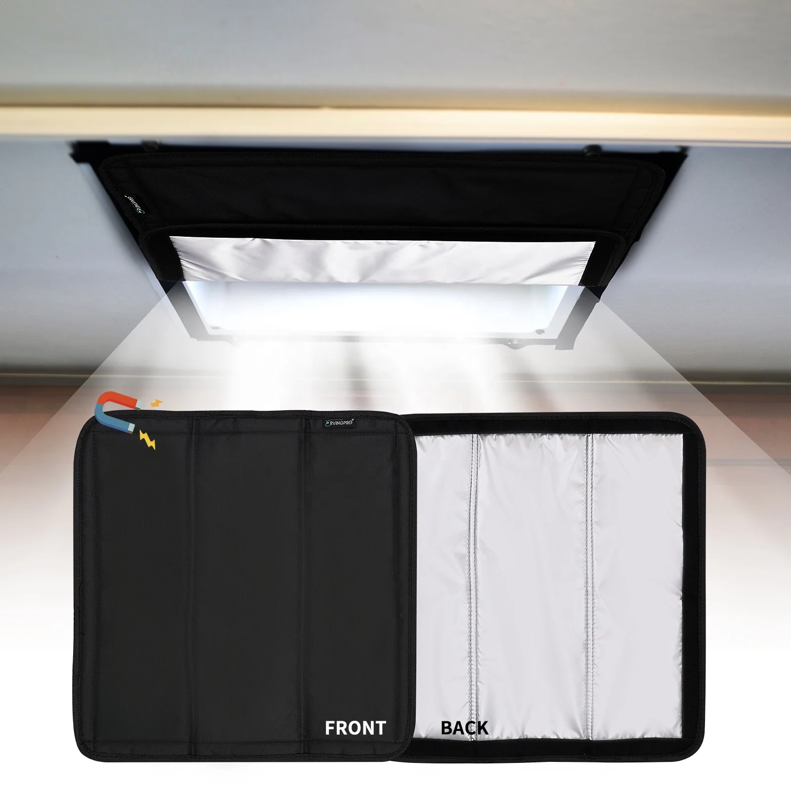 DE0711 тент для крыши RV Skylight 16x16 дюймов складной изолированный солнцезащитный козырек на крышу светонепроницаемые крышки изолятор