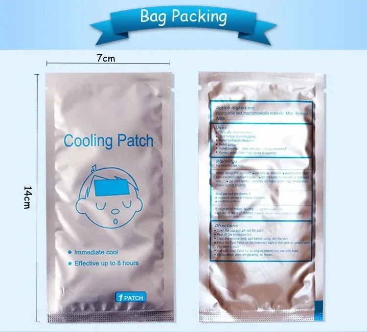 YTD New fever cooling gel patch infant fever cooling patch bed sheet cooling patch