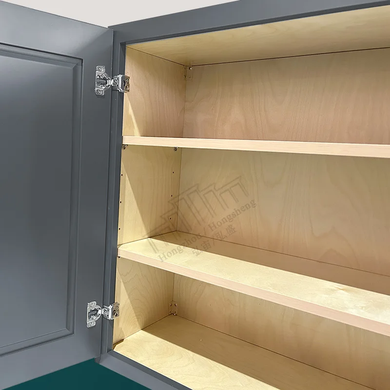 American Apartment Wall Mounted Kitchen Cabinets Complete Sets Free Shipping Soft Close Upper Kitchen Cabinets In USA Warehouse
