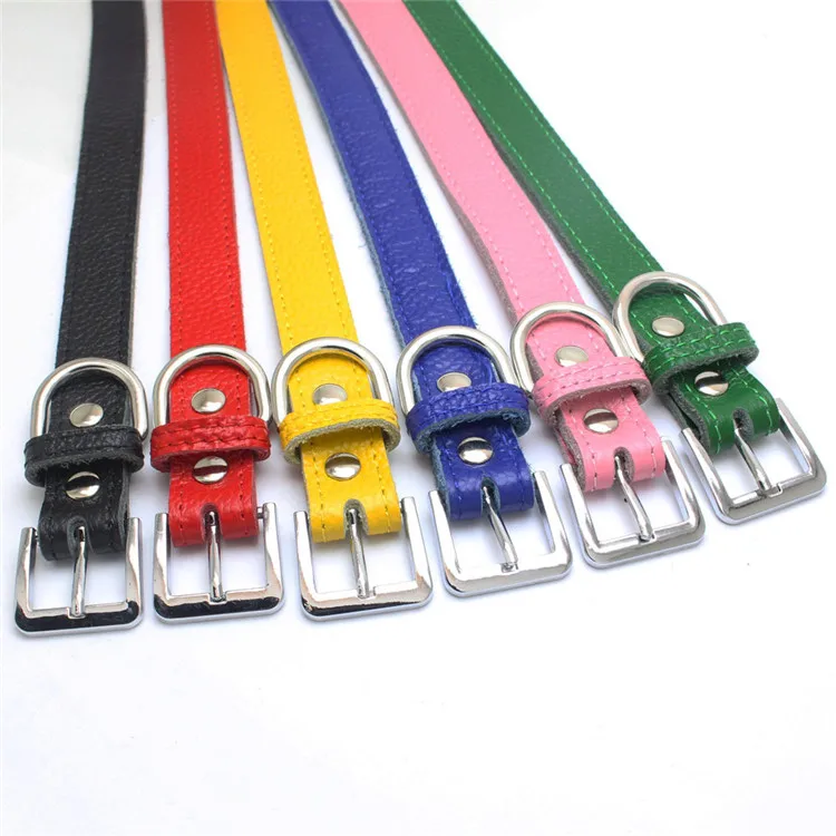 Soft Personalized Dog Collar Adjustable Leather Dog Collar Luxury Pet Collar for Small Medium Large Dogs