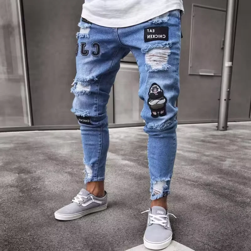 High Quality China Factory Cheap Price Custom Wholesale European Style Slim Fit Black Friday Sale Jeans