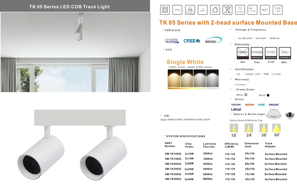 retail track light