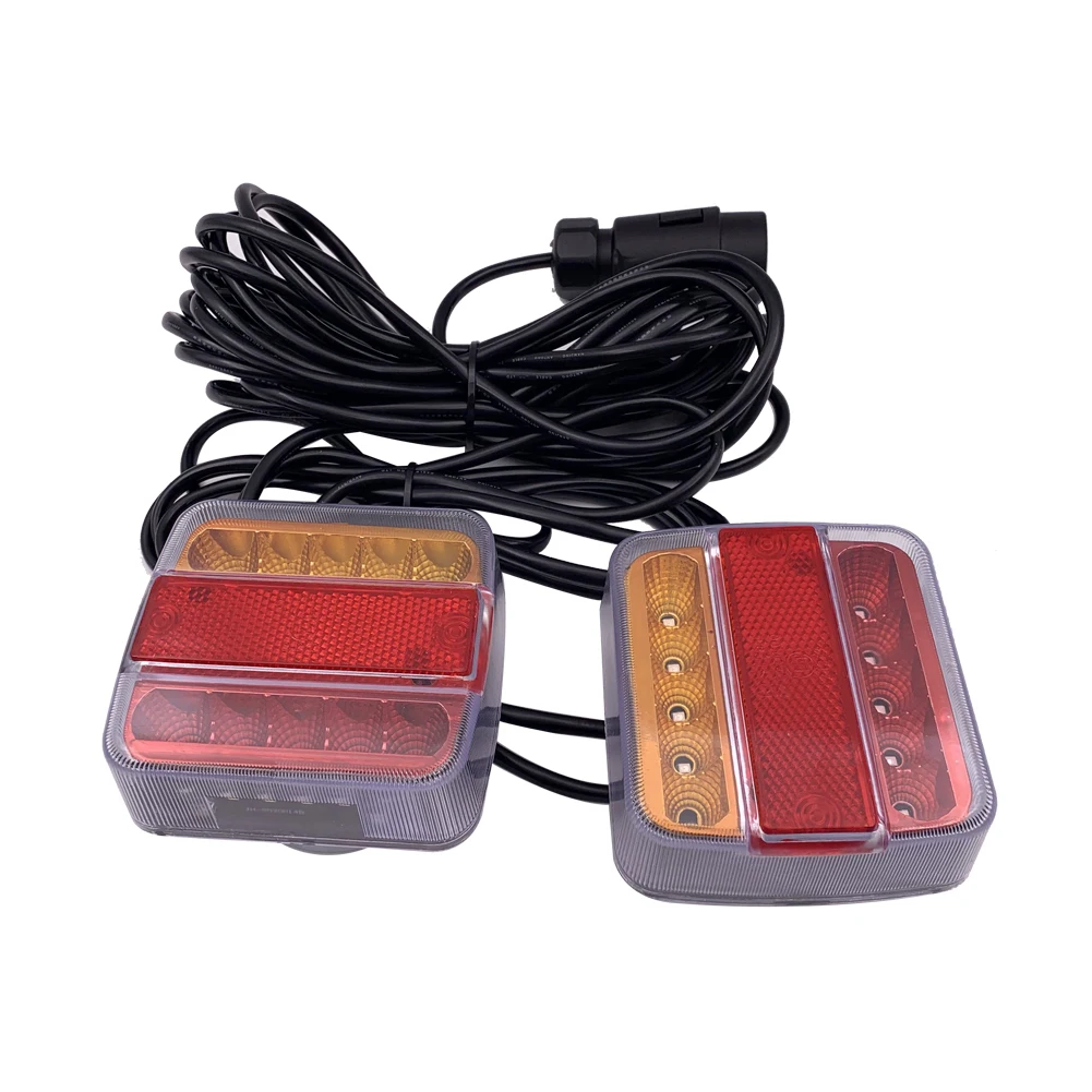 High-performance trailer lights led truck trailer taillight side marker lights for trailers with 7-core plug wire set magnet