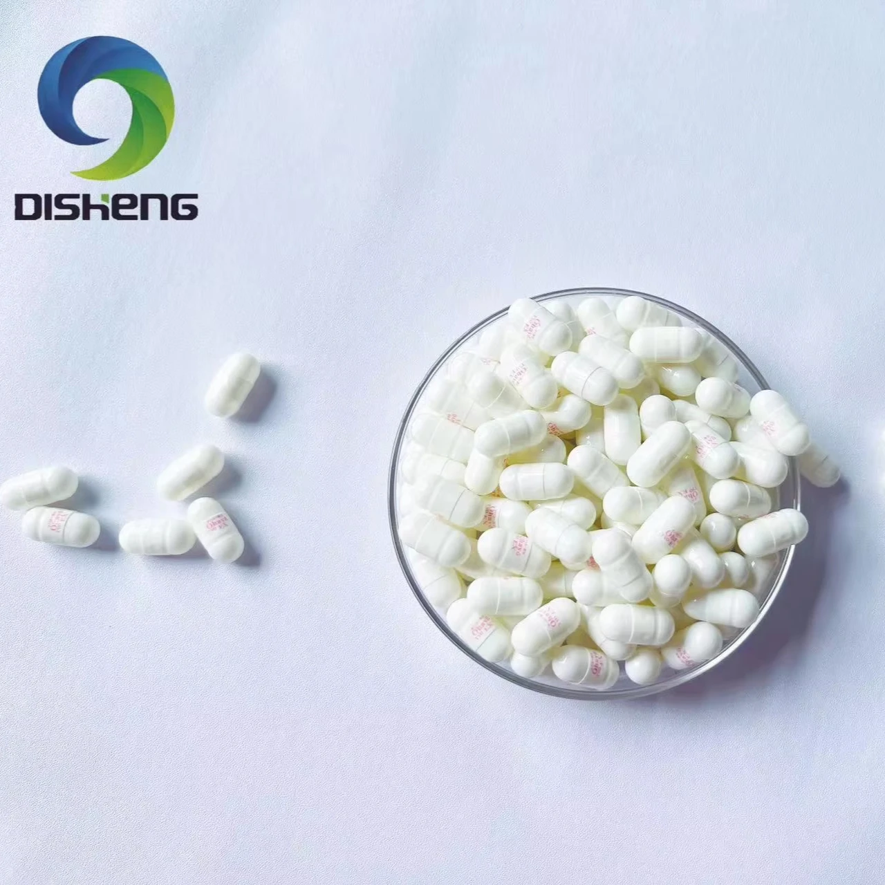 Zhejiang Disheng Цветные желатиновые полые капсулы размер № 00 # все белые