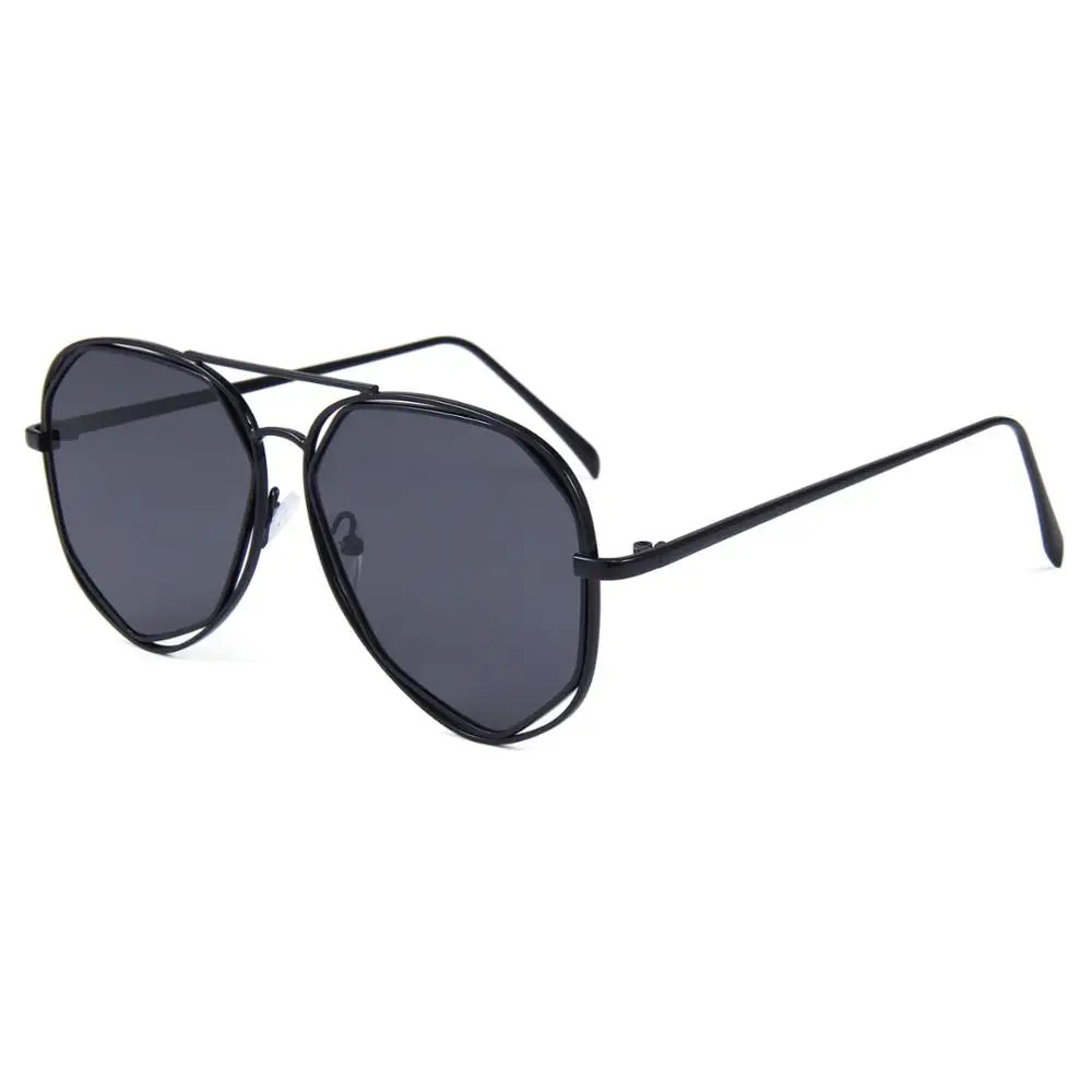 Big size metal frame italian brand  design women UV400 sunglasses