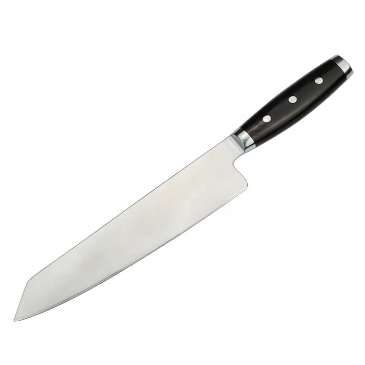 9.5 inch professional Switzerland Sandvik 14C28N stainless steel kitchen butcher chef knife