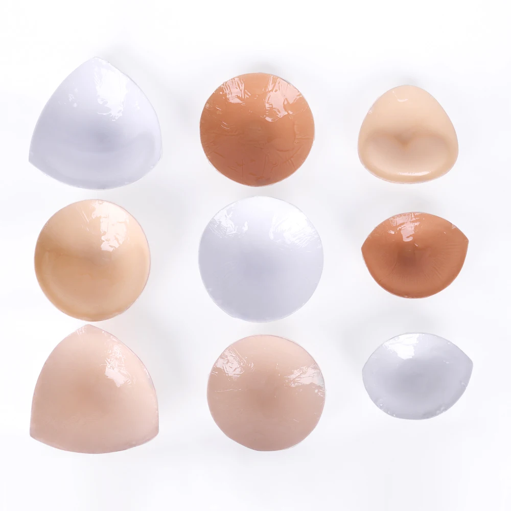 Пользовательские силиконовые/губки купальники бюстгальтер вставки липкий