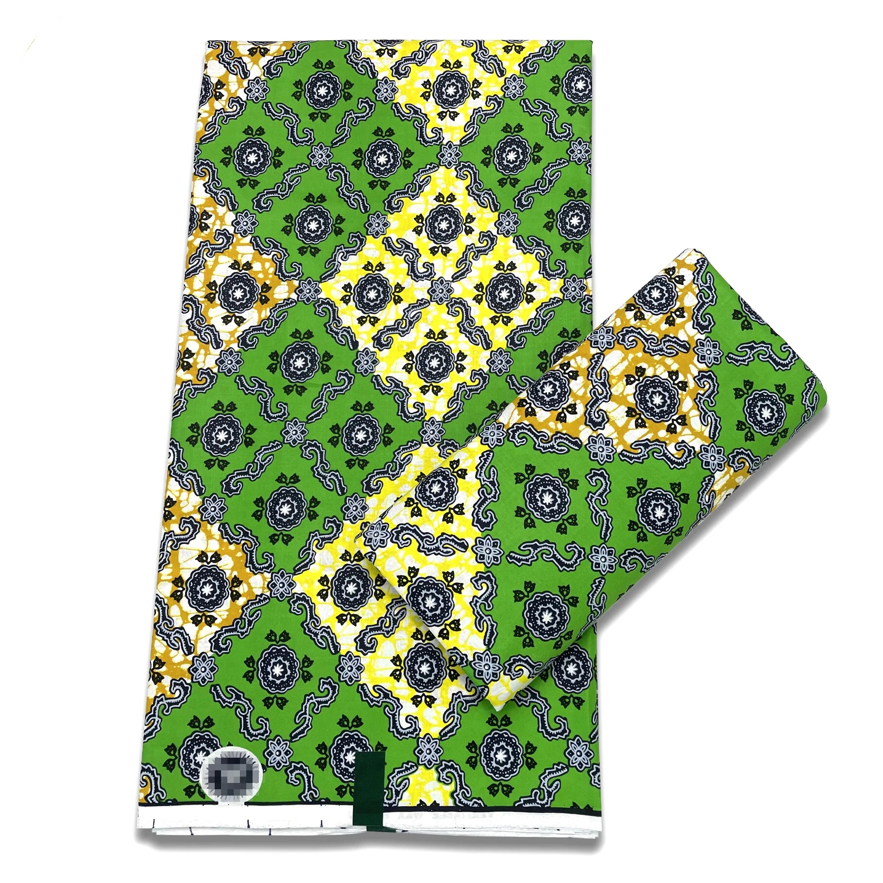 2022 popular new fashion 100% cotton african wax fabric 6 yards for costume