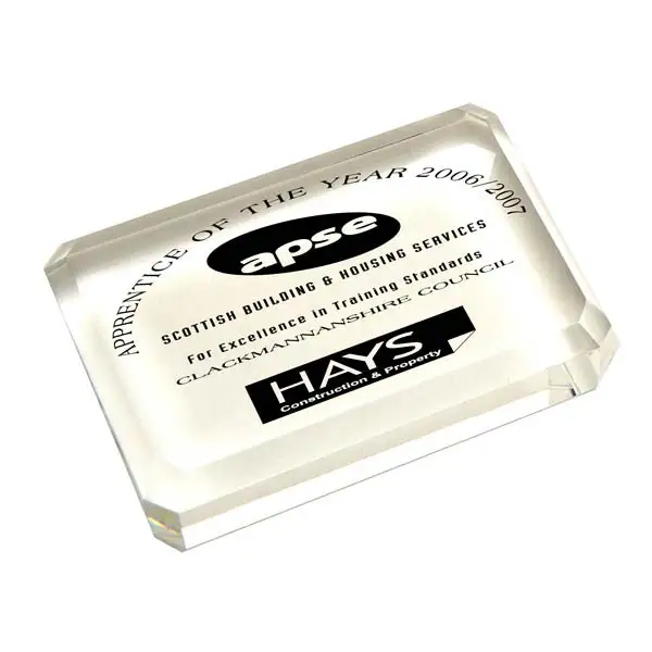 Роскошные Прямоугольные Стеклянные хрустальные Изрезанные пресс-папье лазерное травление красочные арт-деко рождественские украшения с гравировкой модели литья