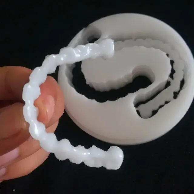 Dental Acetal Protesis Resin Materials 98mm Flexible PMMA Blank For Removable Partial Denture Frameworks