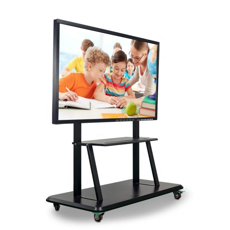 Factory Direct Sale Multi Touch Conference Mobile Stand Digital Interactive Whiteboard Smart Board For Teaching