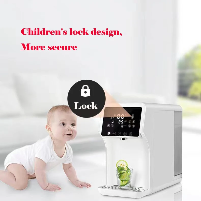 Desktop type installation free RO machine with hot and cold pure water