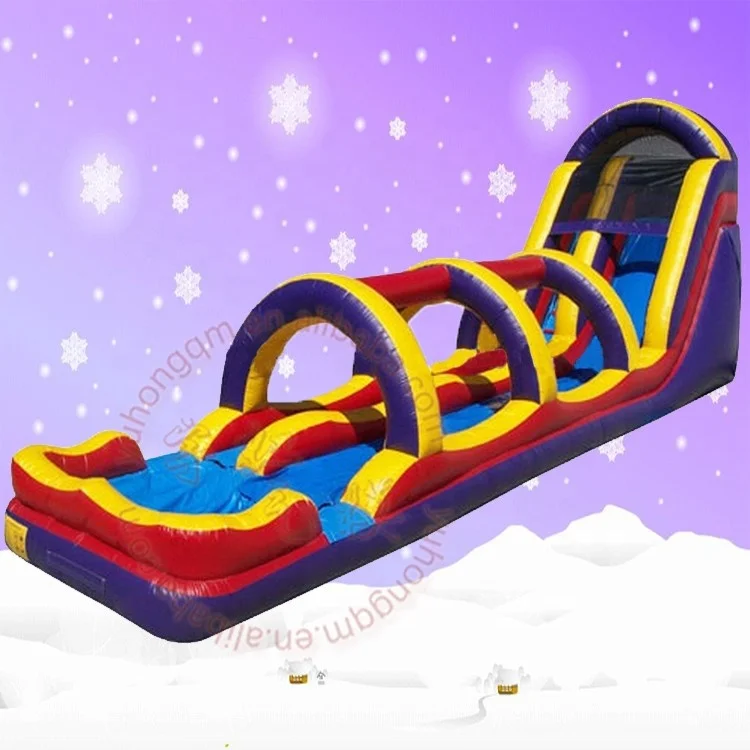 Fashion Design Inflatable Four Water Slide Large Inflatable Water Slide With Pool In China