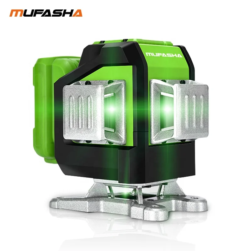  MUFASHA 12 line 3D automatic self-leveling laser level with L shape magnetic