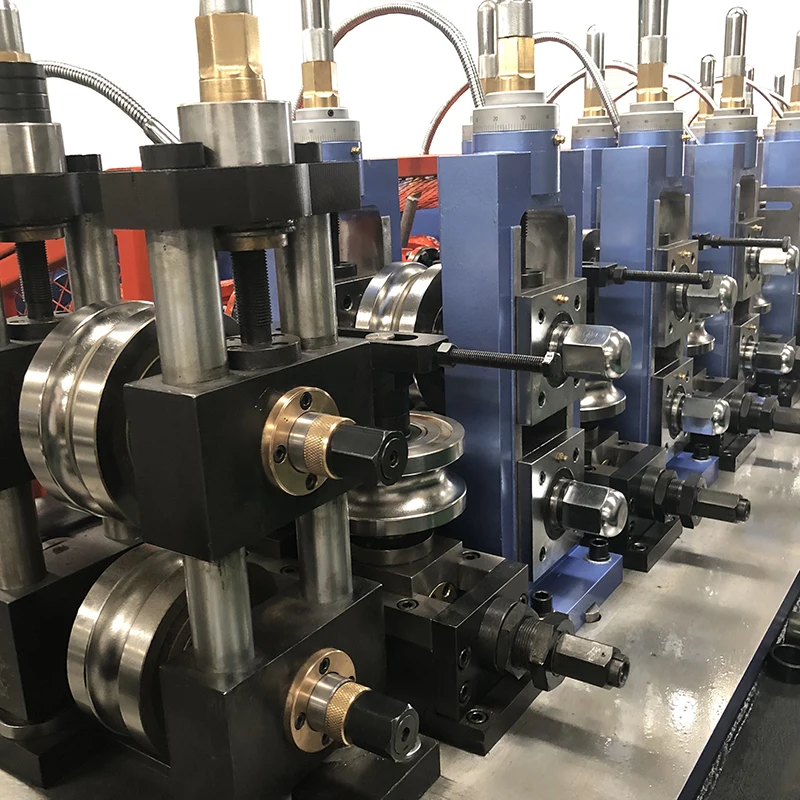 China Supplier Automation Easy To Operate High Quality Round Galvanized Steel Tube Making Machine