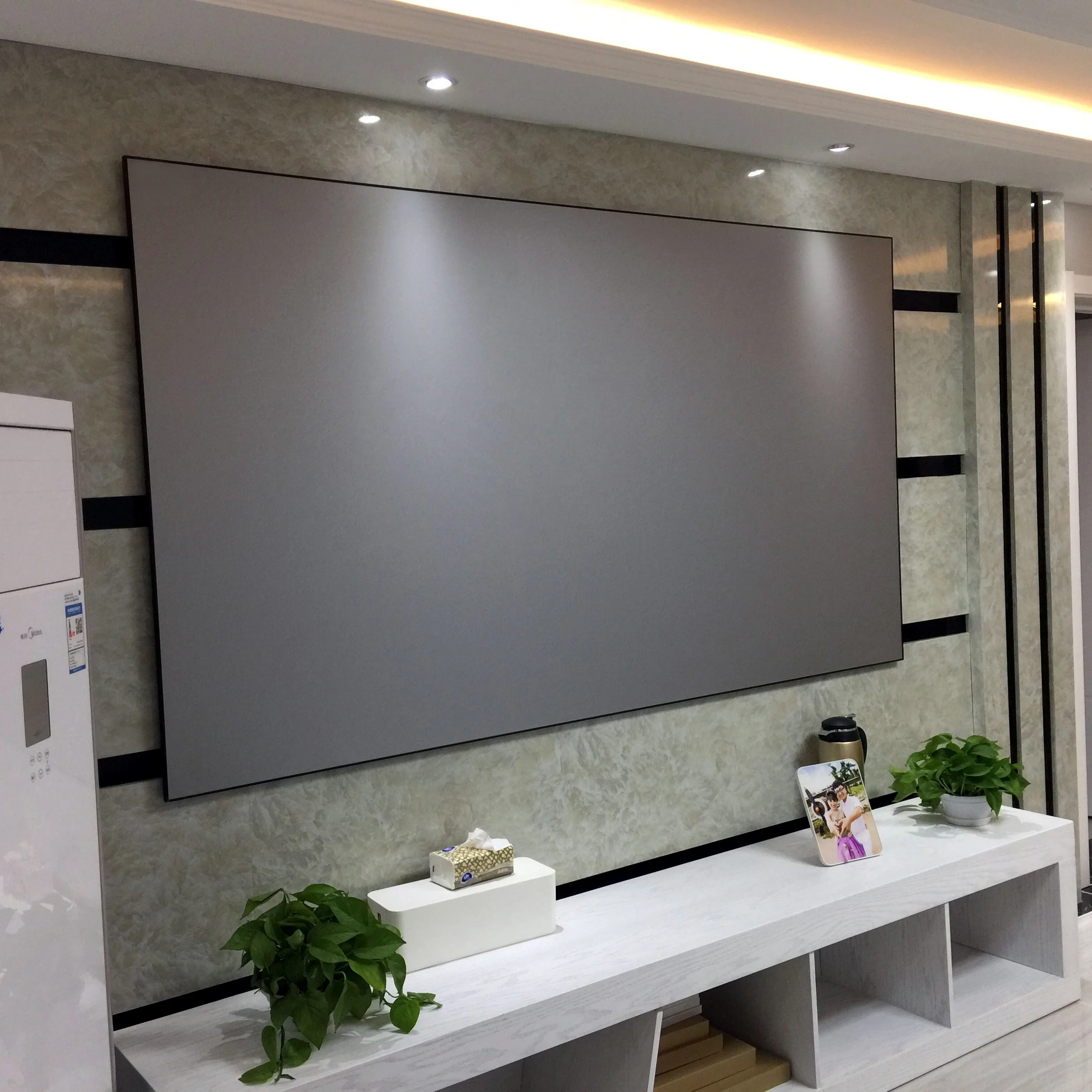 Home theater 120inch 4k PET Crystal ultra short throw projector screen ambient light rejecting for JmGo s3 UST Laser projector