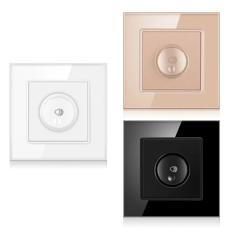 Professional switch factory international universal crystal glass panel tuning wall switch